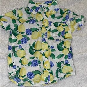 Janie and Jack Yellow and Blue Shirt